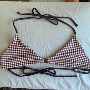 Checker Bikini Top